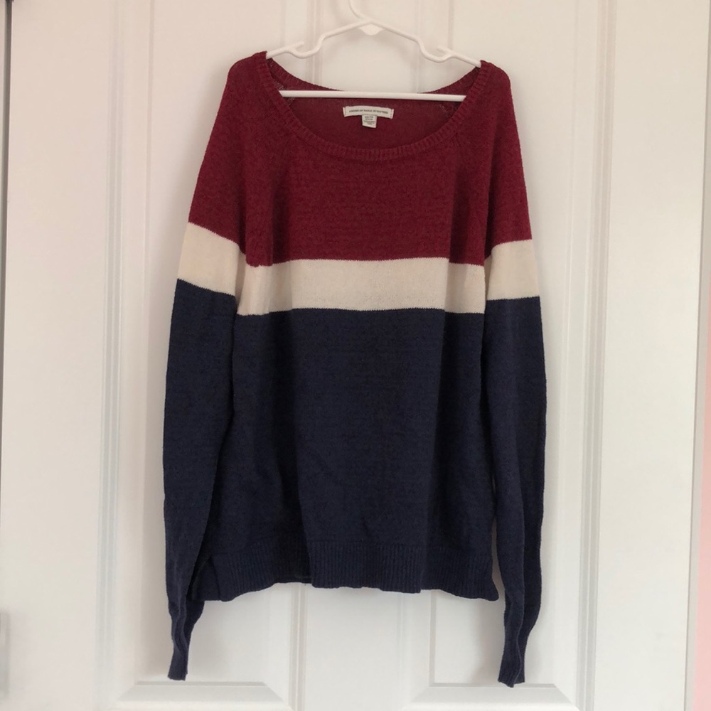 American Eagle Color-Block Sweater